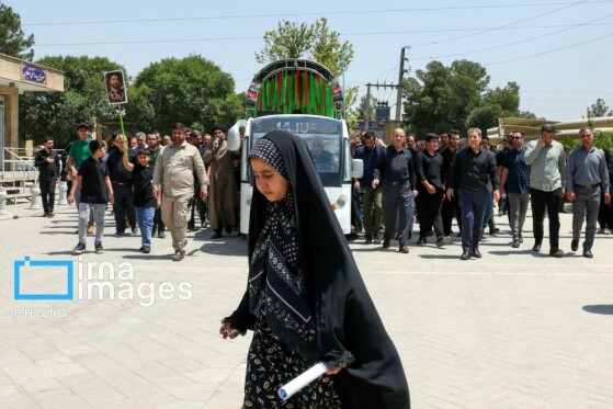 تشییع پیکر شهدای حملات رژیم صهیونیستی در بهشت زهرا (س)