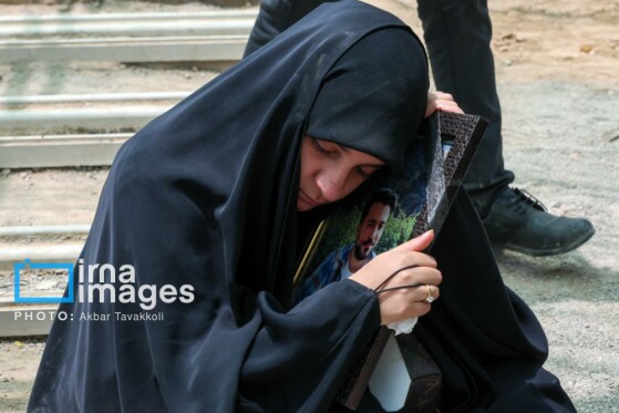 تشییع پیکر شهدای حملات رژیم صهیونیستی در بهشت زهرا (س)