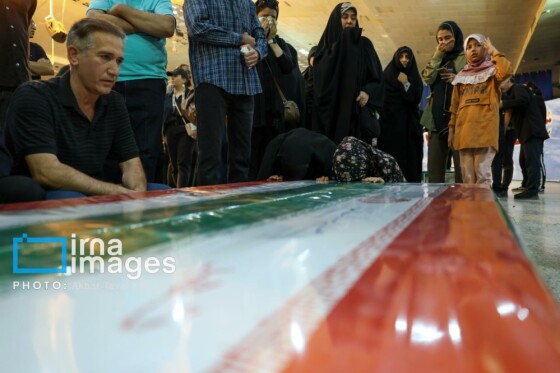 تشییع پیکر شهدای حملات رژیم صهیونیستی در بهشت زهرا (س)