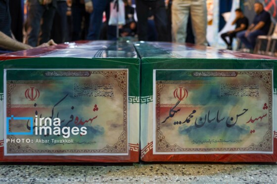 تشییع پیکر شهدای حملات رژیم صهیونیستی در بهشت زهرا (س)