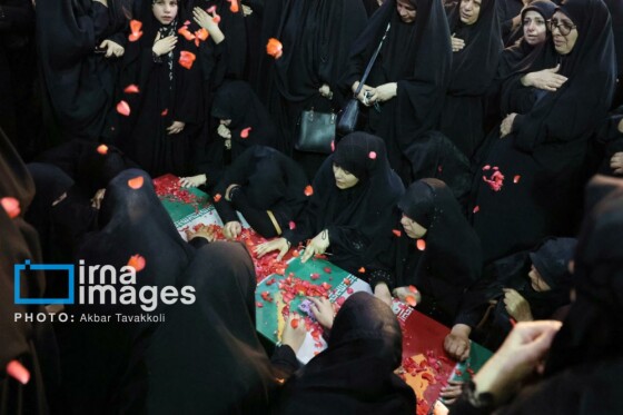 تشییع پیکر شهدای حملات رژیم صهیونیستی در بهشت زهرا (س)