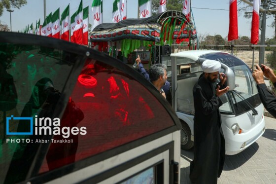 تشییع پیکر شهدای حملات رژیم صهیونیستی در بهشت زهرا (س)