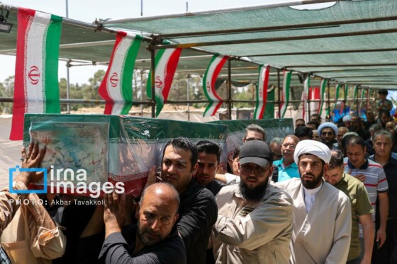 تشییع پیکر شهدای حملات رژیم صهیونیستی در بهشت زهرا (س)