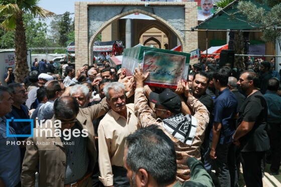 تشییع پیکر شهدای حملات رژیم صهیونیستی در بهشت زهرا (س)