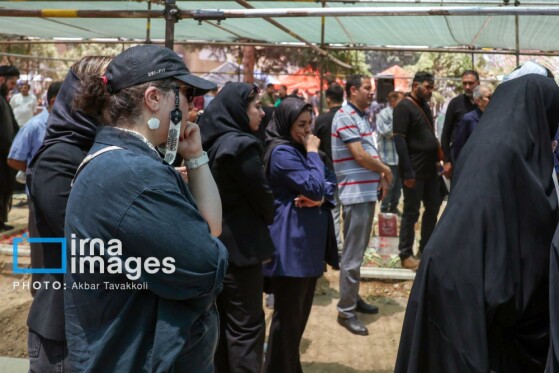 تشییع پیکر شهدای حملات رژیم صهیونیستی در بهشت زهرا (س)