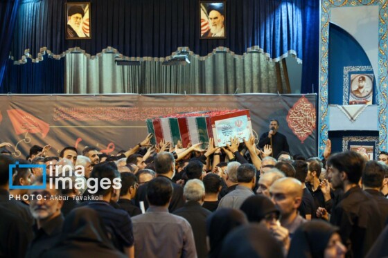 تشییع پیکر شهدای حملات رژیم صهیونیستی در بهشت زهرا (س)