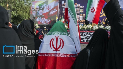 تشییع شهدای اقتدار در تهران-۱