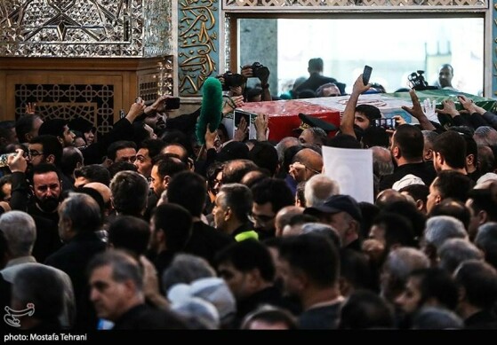 تشییع و خاکسپاری پیکر شهید «حسین سلامی» در حرم عبدالعظیم (ع)