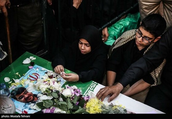 تشییع و خاکسپاری پیکر شهید «حسین سلامی» در حرم عبدالعظیم (ع)