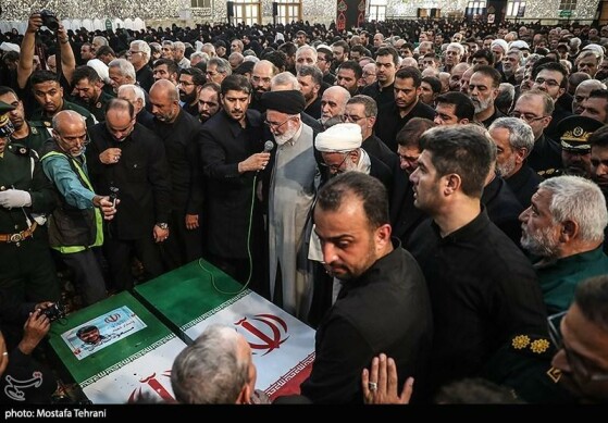 تشییع و خاکسپاری پیکر شهید «حسین سلامی» در حرم عبدالعظیم (ع)