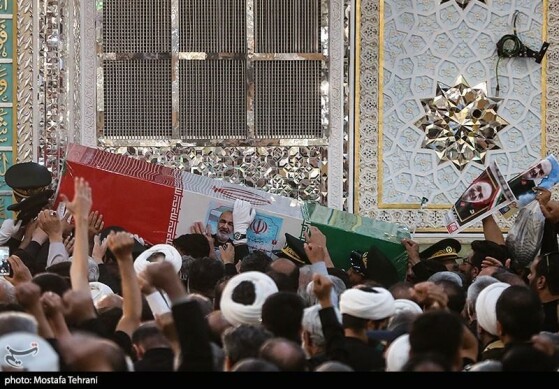 تشییع و خاکسپاری پیکر شهید «حسین سلامی» در حرم عبدالعظیم (ع)