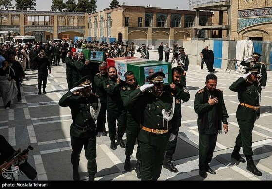 تشییع و خاکسپاری پیکر شهید «حسین سلامی» در حرم عبدالعظیم (ع)