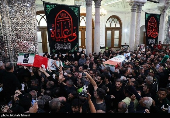 تشییع و خاکسپاری پیکر شهید «حسین سلامی» در حرم عبدالعظیم (ع)