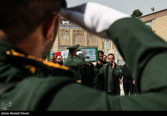 تشییع و خاکسپاری پیکر شهید «حسین سلامی» در حرم عبدالعظیم (ع)