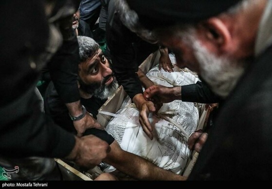 تشییع و خاکسپاری پیکر شهید «حسین سلامی» در حرم عبدالعظیم (ع)