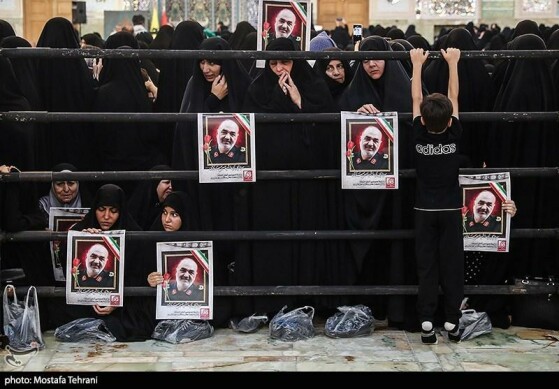 تشییع و خاکسپاری پیکر شهید «حسین سلامی» در حرم عبدالعظیم (ع)