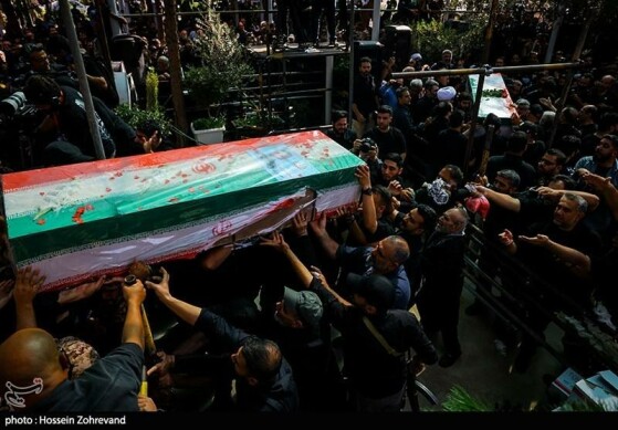 تشییع پیکر سردار شهید امیر علی حاجی زاده