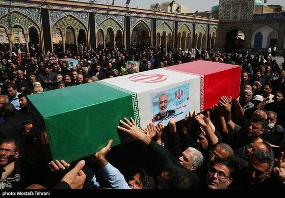 تشییع و خاکسپاری پیکر شهید «حسین سلامی» در حرم عبدالعظیم (ع)