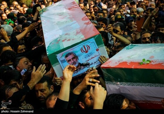 تشییع پیکر سردار شهید امیر علی حاجی زاده