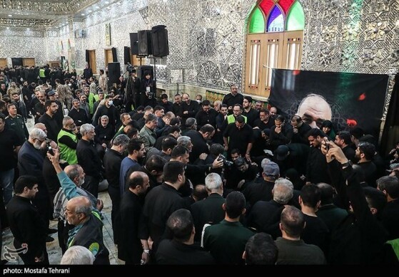 تشییع و خاکسپاری پیکر شهید «حسین سلامی» در حرم عبدالعظیم (ع)