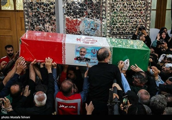 تشییع و خاکسپاری پیکر شهید «حسین سلامی» در حرم عبدالعظیم (ع)