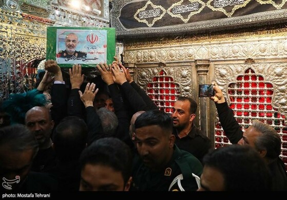 تشییع و خاکسپاری پیکر شهید «حسین سلامی» در حرم عبدالعظیم (ع)