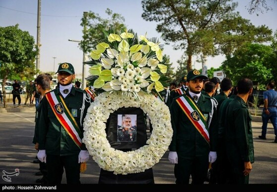 تشییع پیکر سردار شهید امیر علی حاجی زاده