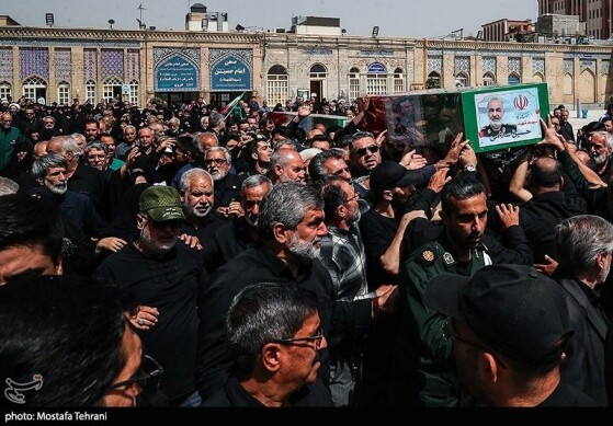 تشییع و خاکسپاری پیکر شهید «حسین سلامی» در حرم عبدالعظیم (ع)