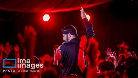گزارش تصویری/ عزاداری شب سوم محرم- هیئت حیدر کرار