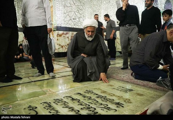 تشییع و خاکسپاری پیکر شهید «حسین سلامی» در حرم عبدالعظیم (ع)