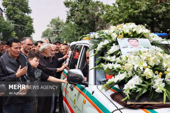 تشییع پیکر شهید اقتدار ملی «سردار علیرضا لطفی» در ارومیه