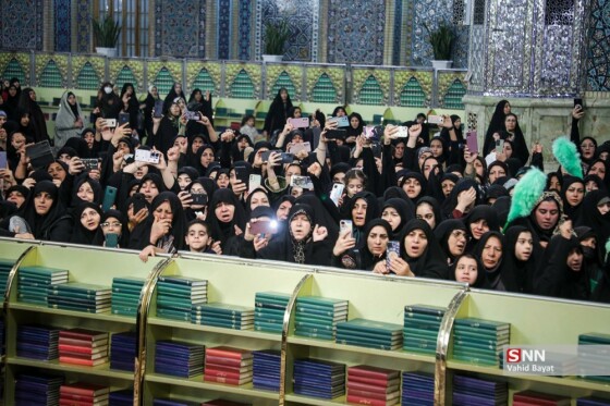 وداع با چهار شهید حملات رژیم صهیونیستی در حرم مطهر رضوی