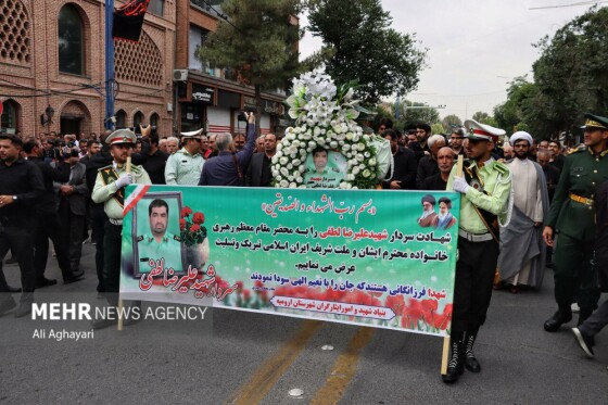 تشییع پیکر شهید اقتدار ملی «سردار علیرضا لطفی» در ارومیه