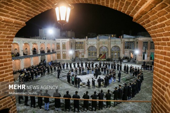 عزاداری شب چهارم محرم در حسینیه مجتهد اردبیلی