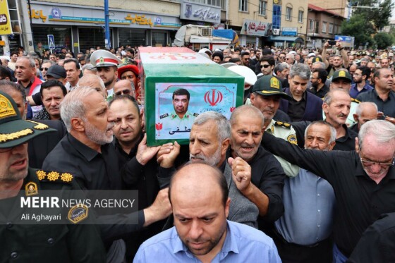 تشییع پیکر شهید اقتدار ملی «سردار علیرضا لطفی» در ارومیه