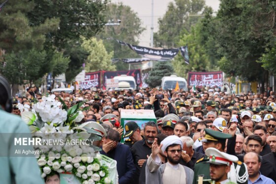 تشییع پیکر شهید اقتدار ملی «سردار علیرضا لطفی» در ارومیه