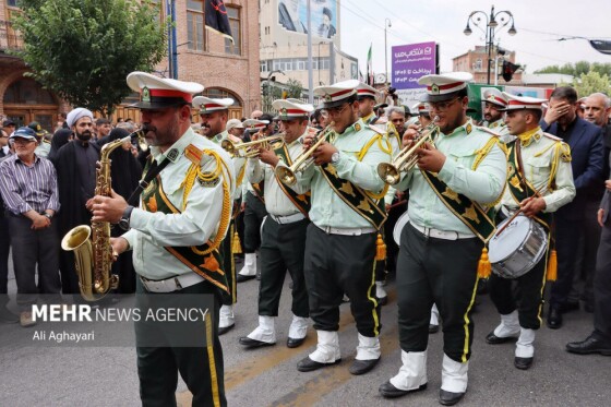 تشییع پیکر شهید اقتدار ملی «سردار علیرضا لطفی» در ارومیه