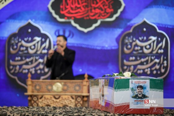 وداع با چهار شهید حملات رژیم صهیونیستی در حرم مطهر رضوی