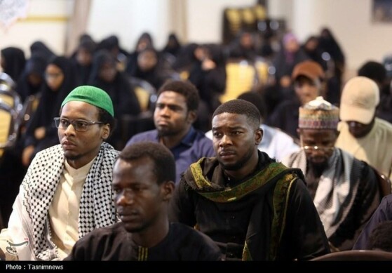 عزاداری نیجریهایها در حرم مطهر حضرت معصومه(س)