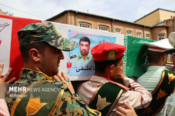 تشییع پیکر شهید اقتدار ملی «سردار علیرضا لطفی» در ارومیه