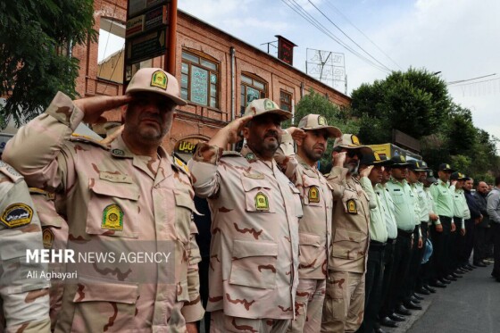 تشییع پیکر شهید اقتدار ملی «سردار علیرضا لطفی» در ارومیه