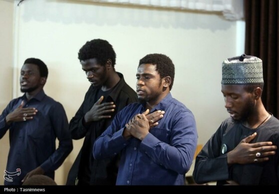 عزاداری نیجریهایها در حرم مطهر حضرت معصومه(س)