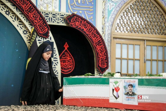 وداع با چهار شهید حملات رژیم صهیونیستی در حرم مطهر رضوی