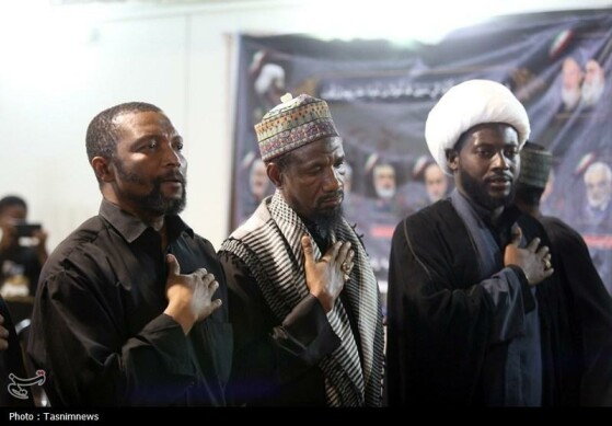 عزاداری نیجریهایها در حرم مطهر حضرت معصومه(س)