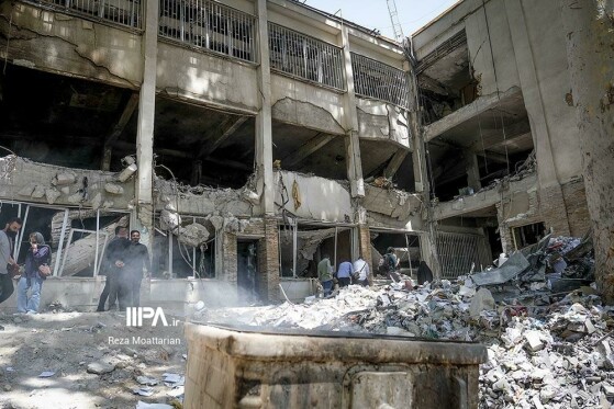 زندان اوین پس از حمله رژیم صهیونیستی