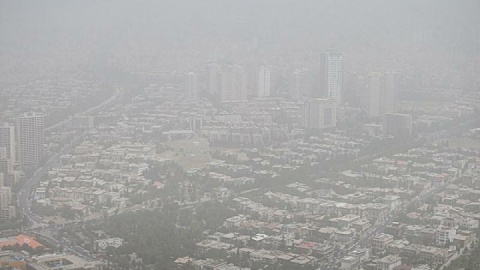 وضعیت هوای تهران قرمز شد
