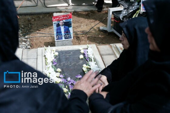 حضور جامعه ورزش بر مزار شهدای حمله رژیم صهیونیستی