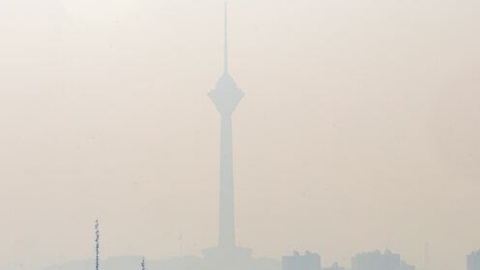 وضعیت هوای تهران نارنجی و آلوده است