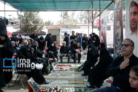 حضور جامعه ورزش بر مزار شهدای حمله رژیم صهیونیستی