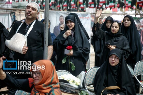 حضور جامعه ورزش بر مزار شهدای حمله رژیم صهیونیستی